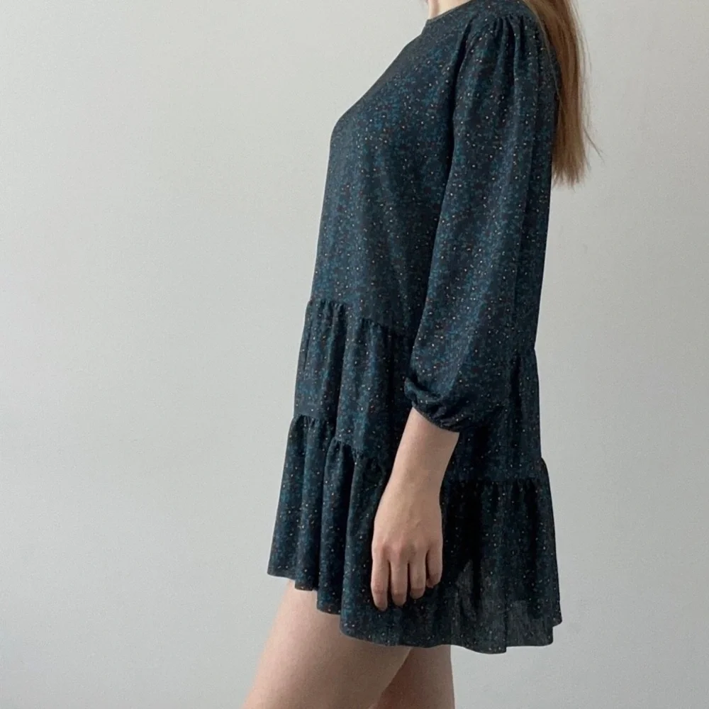 Zara long sleeve ruffle mini dress - Picture 3 of 11